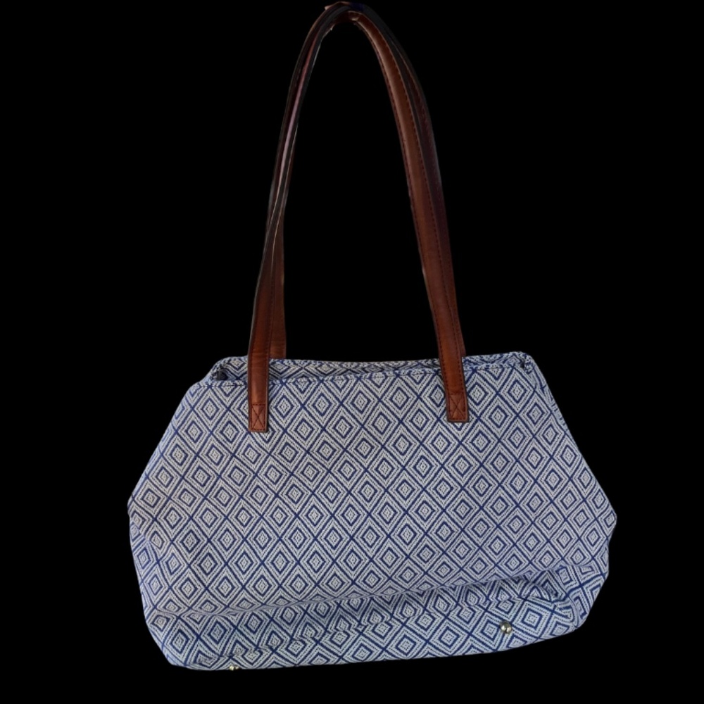 Street Level Anchorage Diamond Printed Tote